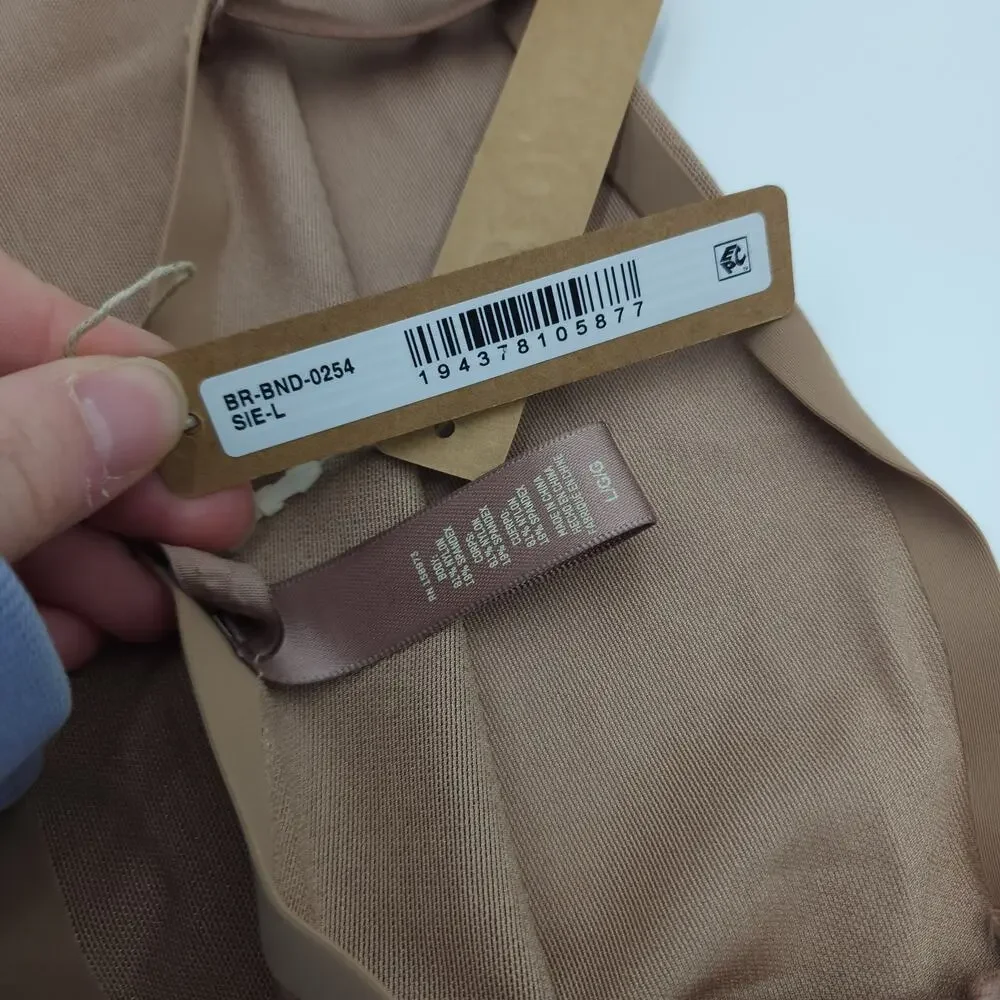 Skims Powermesh Bandeau Bralette In Sienna Size L - Picture 6 of 6